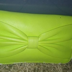 Green hand purse